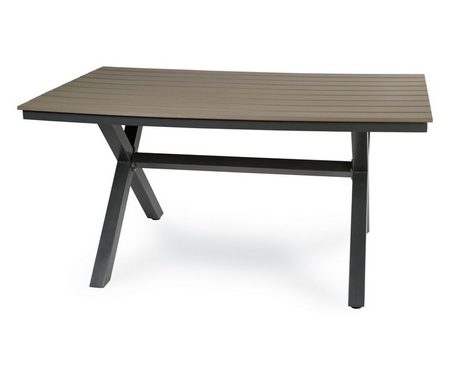 Алюминиевый стол Aroma 150см светло-коричневый